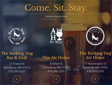 Tablet Screenshot of barkingdogale.com